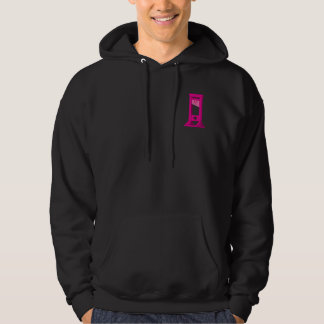 Niedlich Kawaii Pink Guillotine Men's Black Hoodie