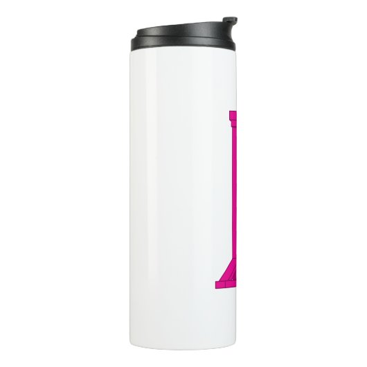 Niedlich Kawaii Pink Guillotine Tumbler Travel Mug Thermosbecher (Nach links gedreht)