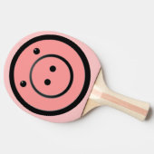Niedlich Kawaii Pink Pig Vector Art Tischtennis Schläger (Seitenansicht)