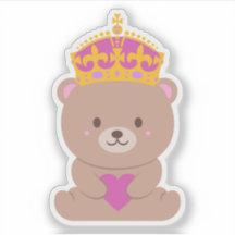 Niedlich Kawaii Pink Royal Princess Bear