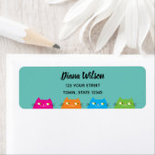 Niedlich Kawaii Pink Rücksendeadresse (Insitu)