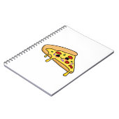 Niedlich Kawaii Pizza Slice Notizblock (Linke Seite)