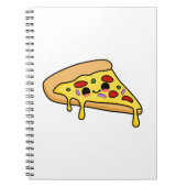 Niedlich Kawaii Pizza Slice Notizblock (Vorderseite)