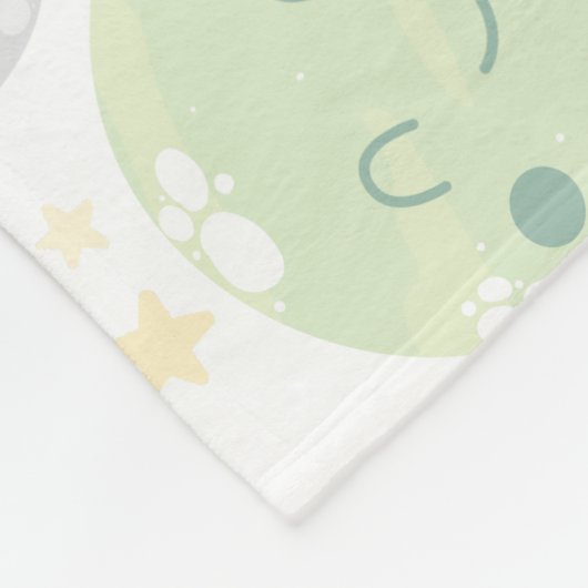 Niedlich Kawaii Planets Stars Baby Milestone Fleecedecke (Ecke)
