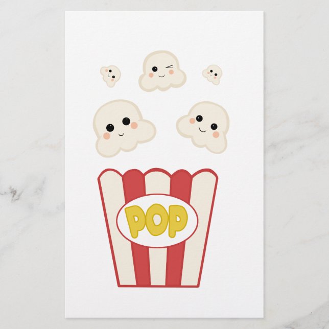 Niedlich Kawaii Popcorn (Vorderseite)