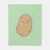 Niedlich Kawaii Potato Japanisch Fleecedecke (Vorderseite)