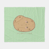 Niedlich Kawaii Potato Japanisch Fleecedecke (Vorderseite (Horizontal))