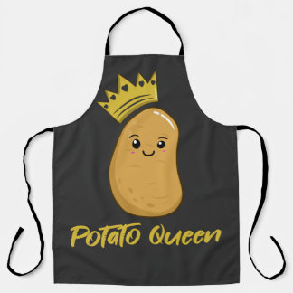 Niedlich Kawaii Potato Queen T - Shirt Schürze
