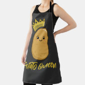 Niedlich Kawaii Potato Queen T - Shirt Schürze (InSitu)