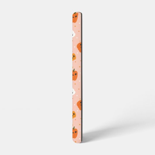 Niedlich Kawaii Pumpkin Faces Pattern Samsung Galaxy Hülle (Linke Seite)