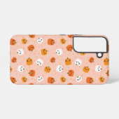Niedlich Kawaii Pumpkin Faces Pattern Samsung Galaxy Hülle (Rückseite (Horizontal))