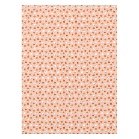 Niedlich Kawaii Pumpkin Faces Pattern Tischdecke (Vorderseite)