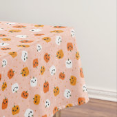 Niedlich Kawaii Pumpkin Faces Pattern Tischdecke (Beispiel)