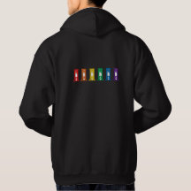 Niedlich Kawaii Rainbow Guillotine Pride Black Hoo