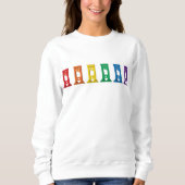 Niedlich Kawaii Rainbow Guillotine White Sweatshir Sweatshirt (Vorderseite)