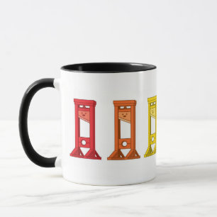 Niedlich Kawaii Rainbow Guillotines 2 Töne Kaffee Tasse