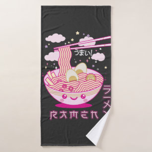 Niedlich Kawaii Ramen Anime Noodles Ramen Girls, T Badehandtuch