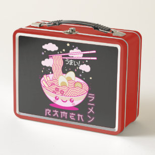 Niedlich Kawaii Ramen Anime Noodles Ramen Girls, T Metall Brotdose