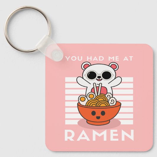 Niedlich Kawaii Ramen Schlüsselanhänger (Vorderseite)