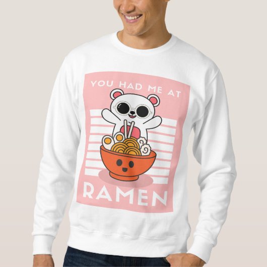 Niedlich Kawaii Ramen Sweatshirt (Vorderseite)