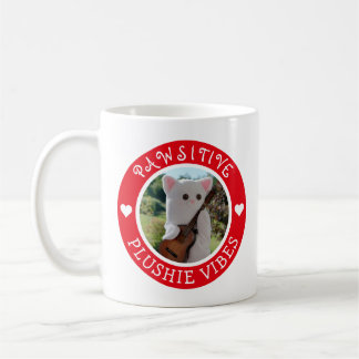 Niedlich Kawaii Red Pawsitive Plushie Vibes Foto Kaffeetasse