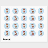 Niedlich Kawaii Reindeer Personalisierter Sticker (Blatt)
