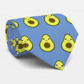 Niedlich Kawaii Smiling Avocado Krawatte (Gerollt)