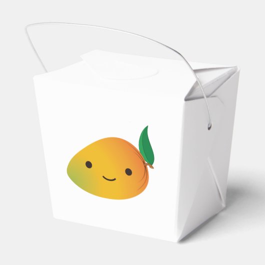 Niedlich Kawaii Smiling Mango Geschenkschachtel (Rückseite)