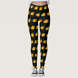 Niedlich Kawaii Smiling Mango Leggings