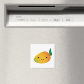 Niedlich Kawaii Smiling Mango Magnet (In Situ (Geschirrspüler))