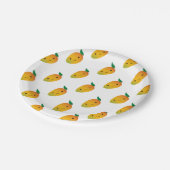 Niedlich Kawaii Smiling Mango Pappteller (Schrägansicht)