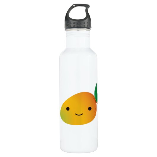 Niedlich Kawaii Smiling Mango Trinkflasche (Vorderseite)
