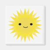 Niedlich Kawaii Smiling Sun Magnet (Vorne)