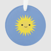 Niedlich Kawaii Smiling Sun Ornament (Vorderseite)