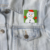 Niedlich Kawaii Snowman Button (Beispiel)