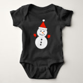 Niedlich Kawaii Snowman Cami Baby Strampler (Vorderseite)