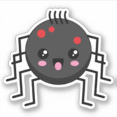 Niedlich Kawaii Spider Aufkleber (Vorderseite)