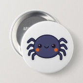 Niedlich Kawaii Spider Button (Vorne & Hinten)