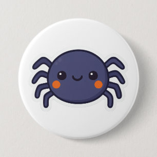 Niedlich Kawaii Spider Button