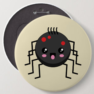 Niedlich Kawaii Spider Button