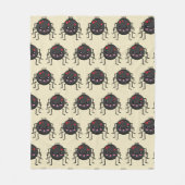 Niedlich Kawaii Spider Fleecedecke (Vorderseite)