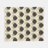 Niedlich Kawaii Spider Fleecedecke (Vorderseite (Horizontal))