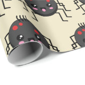 Niedlich Kawaii Spider Geschenkpapier (Rolleneckpunkt)