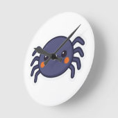 Niedlich Kawaii Spider Runde Wanduhr (Winkel)