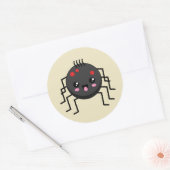 Niedlich Kawaii Spider Runder Aufkleber (Umschlag)