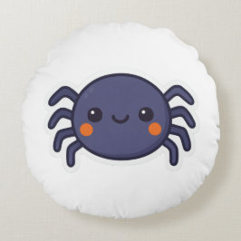 Niedlich Kawaii Spider Rundes Kissen