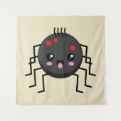 Niedlich Kawaii Spider Wandteppich (Vorderseite)