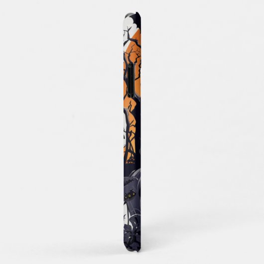 Niedlich Kawaii Spooky Halloween Black Cat Ghost Case-Mate iPhone Hülle (Hinten/Rechts)