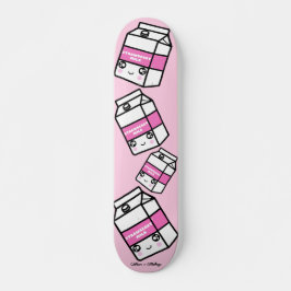 Niedlich Kawaii Strawberry Milk Dairy Yum Pastel P Skateboard