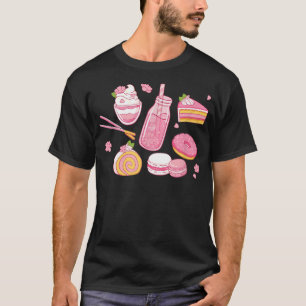 Niedlich Kawaii Strawberry Milk Japanisch Anime Ae T-Shirt